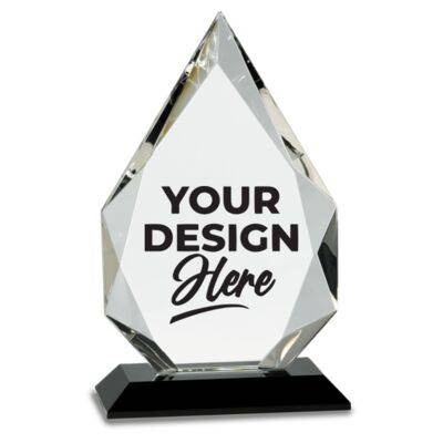 Diamond Crystal on Black Pedestal Base
