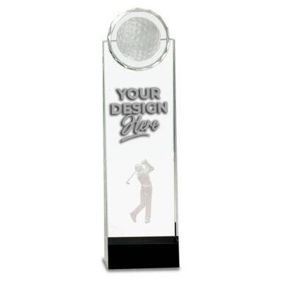 Crystal Standup with 3D Golfer
