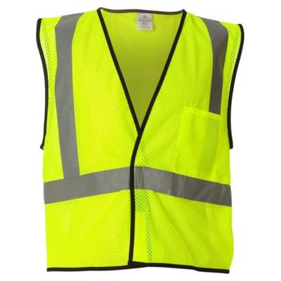 Economy Single Pocket Hook-and-Loop Mesh Vest