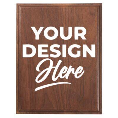 Premium Walnut Step Edge Plaque - PMW