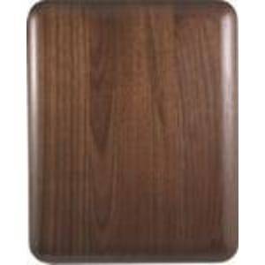 GWER6800 - 6" x 8" Elliptical Edge Round Corner Genuine Walnut Plaque
