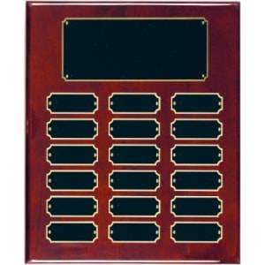 RPP18 - 18 Plate Rosewood Piano Finish Completed Perpetual Plaque