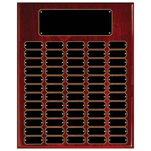 RPP60 - 60 Plate Rosewood Piano Finish Completed Perpetual Plaque