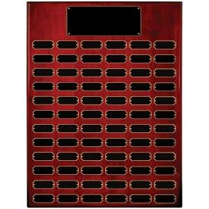 RPP72 - 72 Plate Rosewood Piano Finish Completed Perpetual Plaque