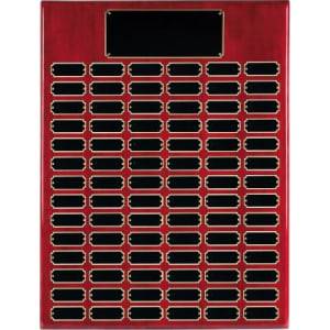 RPP84 - 84 Plate Rosewood Piano Finish Completed Perpetual Plaque