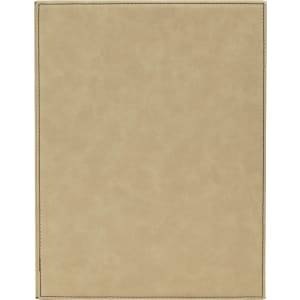 LLP179 - 7" x 9" Light Brown Laserable Leatherette Plaque