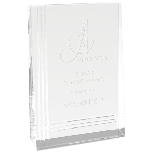 CRY2003S - 4" x 6" Crystal Wedge