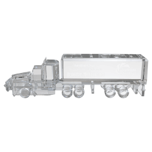 CRY350L - 10" x 3" Crystal Semi Truck