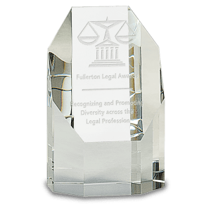 CRY79 - 5" Clear Crystal Octagon Tower