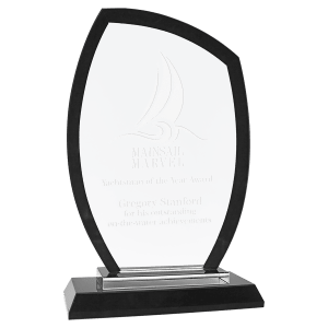 RGL13BK - 7 1/2" Peak Black Regal Glass