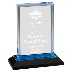 IMP202BU - 5" x 7" Blue Beveled Impress Acrylic