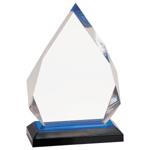 IMP302BU - 5 1/4" x 7 3/4" Blue Diamond Impress Acrylic