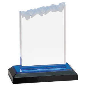 IMP401BU - 5" x 6" Blue Frosted Impress Acrylic