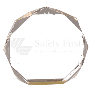 OCT5GD - 5" Gold Octagon Acrylic Award