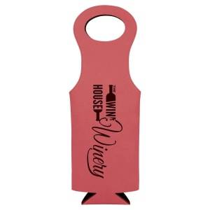 GFT399 - Pink Laserable Leatherette Wine Bag