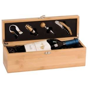 WBX31 - Bamboo Single Wine Box with Tools