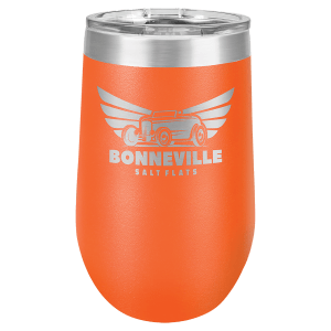 LTM812 - Polar Camel 16 oz. Orange Vacuum Insulated Stemless Tumbler with Lid