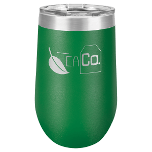 LTM815 - Polar Camel 16 oz. Green Vacuum Insulated Stemless Tumbler with Lid