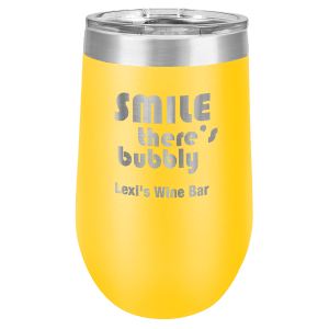 LTM816 - Polar Camel 16 oz. Yellow Vacuum Insulated Stemless Tumbler with Lid