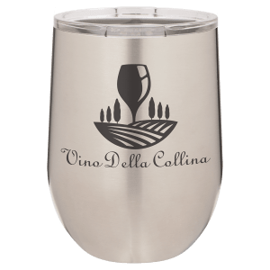 LTM851 - Polar Camel 12 oz. Stainless Steel Vacuum Insulated Stemless Wine Tumbler with Lid