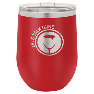 LTM853 - Polar Camel 12 oz. Red Vacuum Insulated Stemless Tumbler with Lid