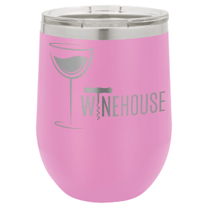 LTM858 - Polar Camel 12 oz. Light Purple Vacuum Insulated Stemless Wine Tumbler with Lid