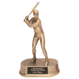 JDS11 - 9" Antique Gold Male Baseball Resin