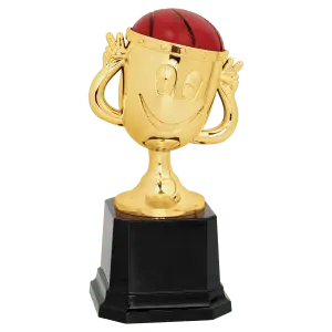 HC102 - 6" Basketball Happy Cup Trophy