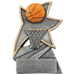 JSR102 - 5 1/2" Basketball Jazz Star Resin