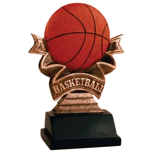 RR502 - 5 1/2" Basketball Ribbon Resin