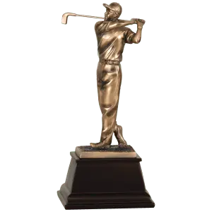 GSN02 - 9 3/4" Bronze Male Golf Resin Award