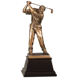 GSN04 - 9 1/2" Bronze Male Golf Resin Award