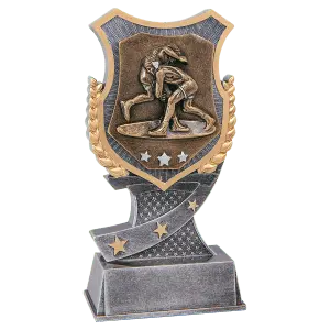 SA610 - 6" Wrestling Shield Award