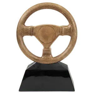 CRS107 - 10" Antique Gold Steering Wheel Resin with 2" Insert Area