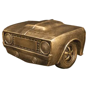 CRS108 - 8 1/8" x 4 1/4" Antique Gold Car Grill Resin