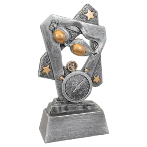 TR163 - 6 1/2" Swimming Triumph Resin