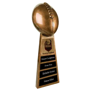 FTB102 - 15" Antique Gold Football Resin