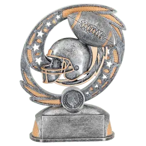 HC303 - 6 1/2" Football Hurricane Award