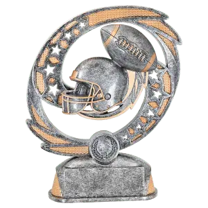 HC323 - 7 1/2" Football Hurricane Award