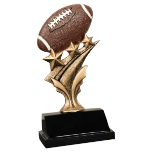 TS804 - 5 1/2" Football Tri Star Resin
