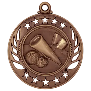 GM103B - 2 1/4" Antique Bronze Cheer Galaxy Medal