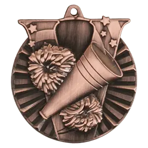 VM103B - 2" Antique Bronze Cheer Victory Medal