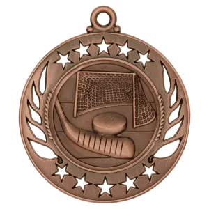 GM106B - 2 1/4" Antique Bronze Hockey Galaxy Medal