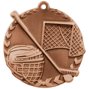 STM1230B - 1 3/4" Antique Bronze Hockey Millennium Medal
