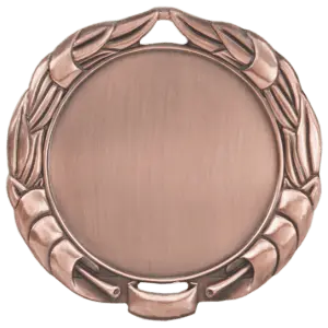 HR912B - 2 3/4" Antique Bronze Wreath 2" Insert Holder Medal (double sided)