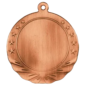 HR914B - 2 3/4" Antique Bronze 2" Insert Holder Medal