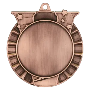 HR934B - 2 3/4" Antique Bronze Victory 2" Insert Holder Medal