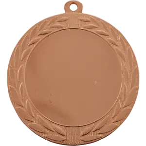 HR943B - 2 3/4" Bright Bronze Wreath 2" Insert Holder Medal