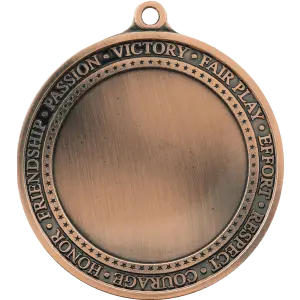 HR944B - 2 3/4" Antique Bronze Inspirational 2" Insert Medal Holder