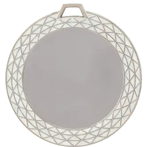HR946 - 2 3/4" White Bling 2" Insert Holder Medal